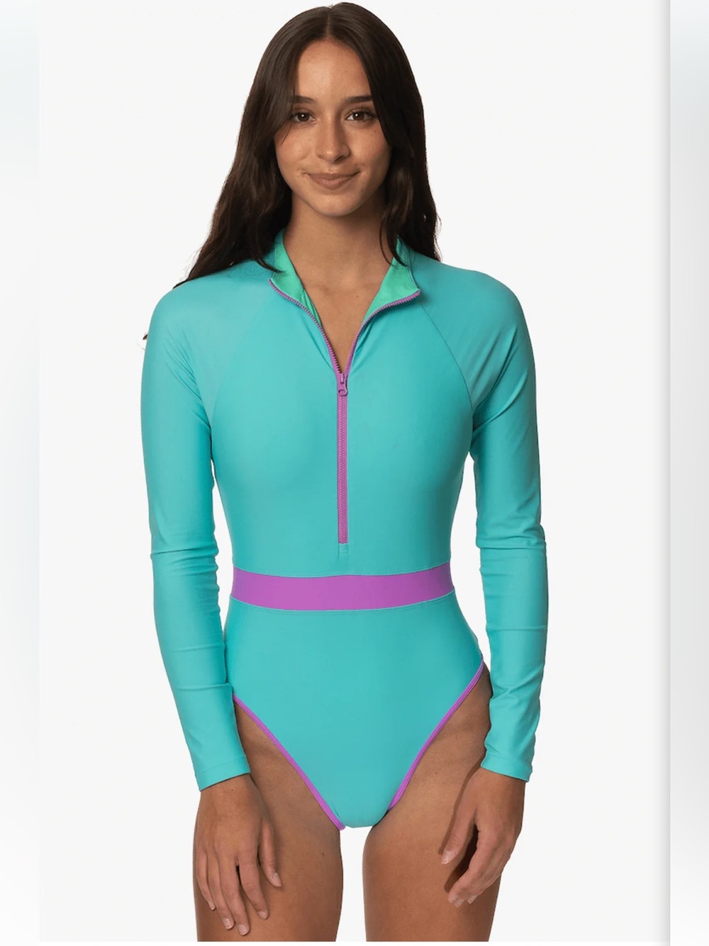 Jolyn NWT Nazare one piece surf suit rash guard size small swimwear